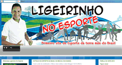 Desktop Screenshot of ligeirinhonoesporte.com.br